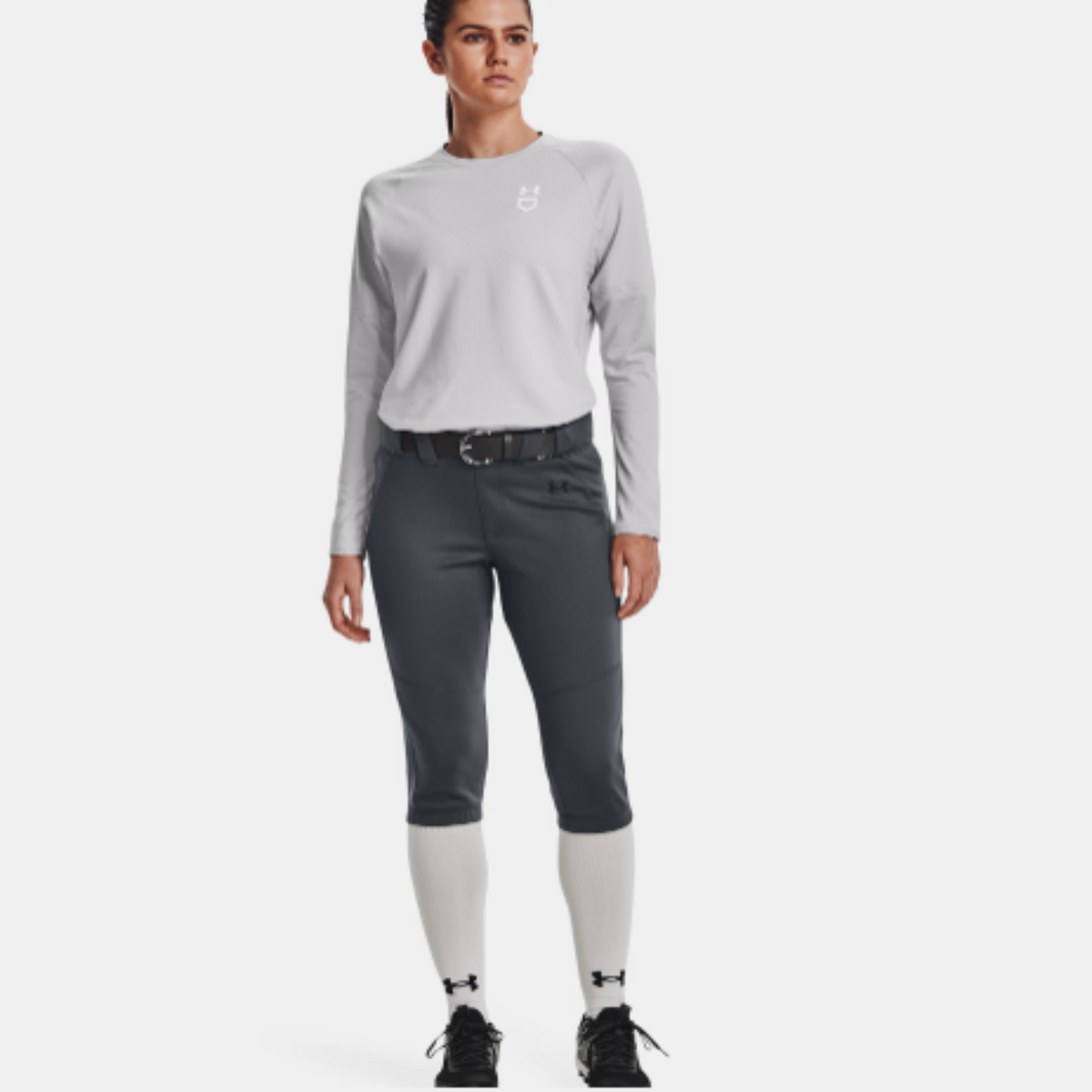 Women's Under Armour Utility Waffle Crew "Halo Gray"
