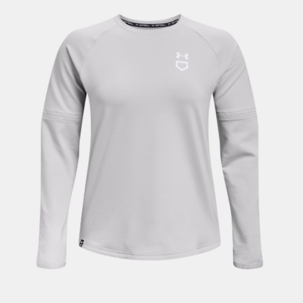 Women's Under Armour Utility Waffle Crew "Halo Gray"