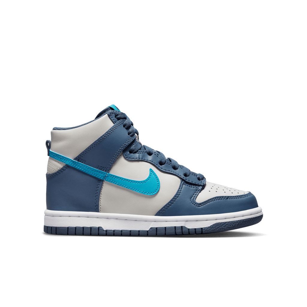Big Kids' Nike Dunk High "Light Bone Diffused Blue"