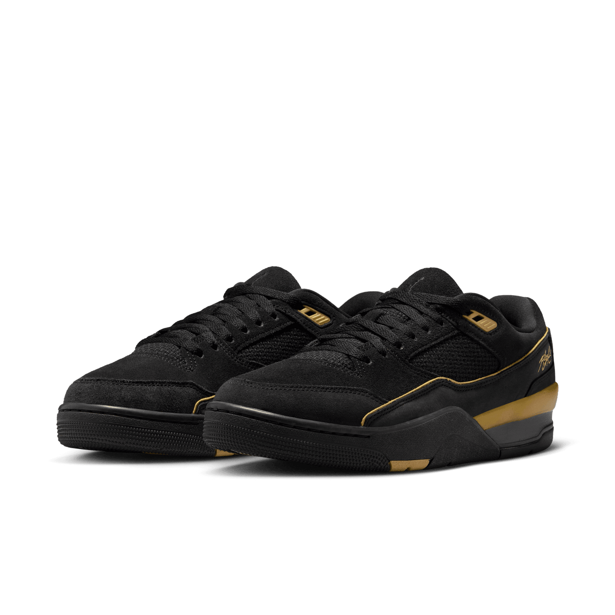 Men's Jordan Flight Court "Black Metallic Gold"