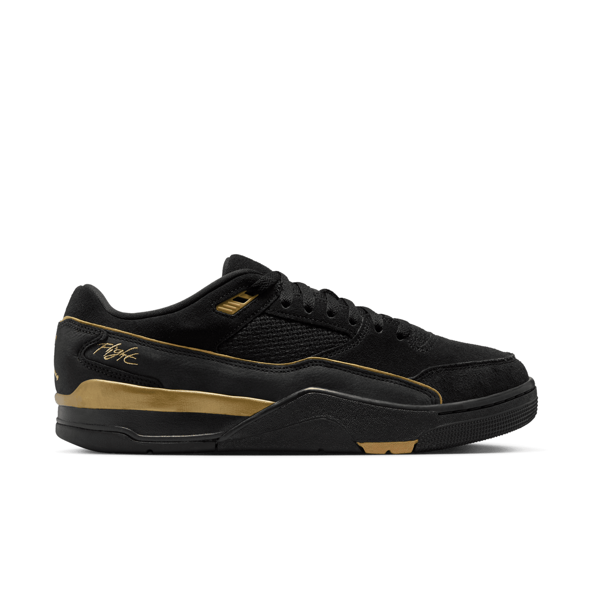Men's Jordan Flight Court "Black Metallic Gold"