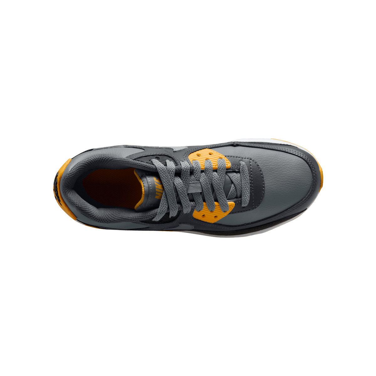 Big Kids' Nike Air Max 90 "Smoke Grey Yellow"