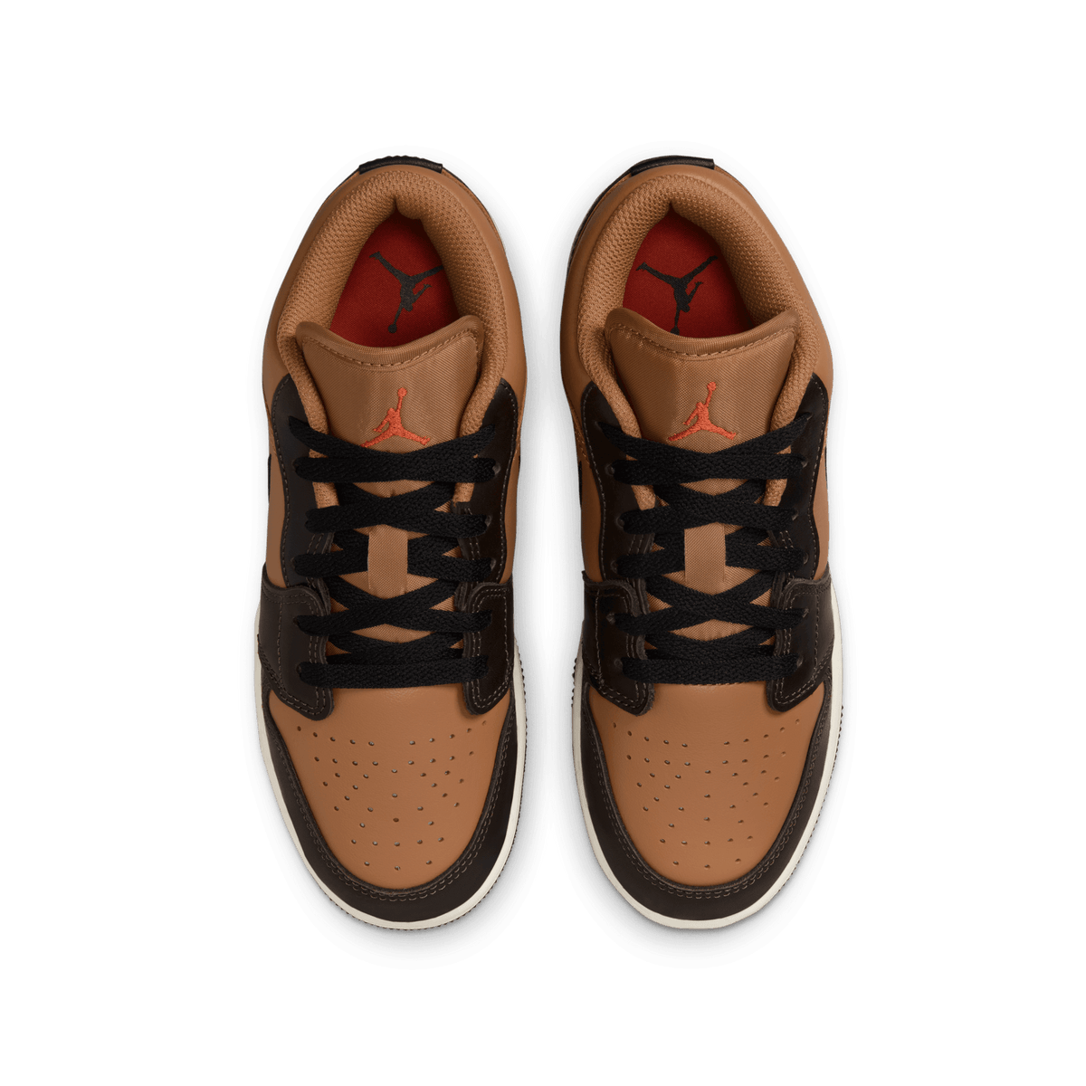 Big Kids' Air Jordan 1 Low SE BG "Flax Baroque Brown"