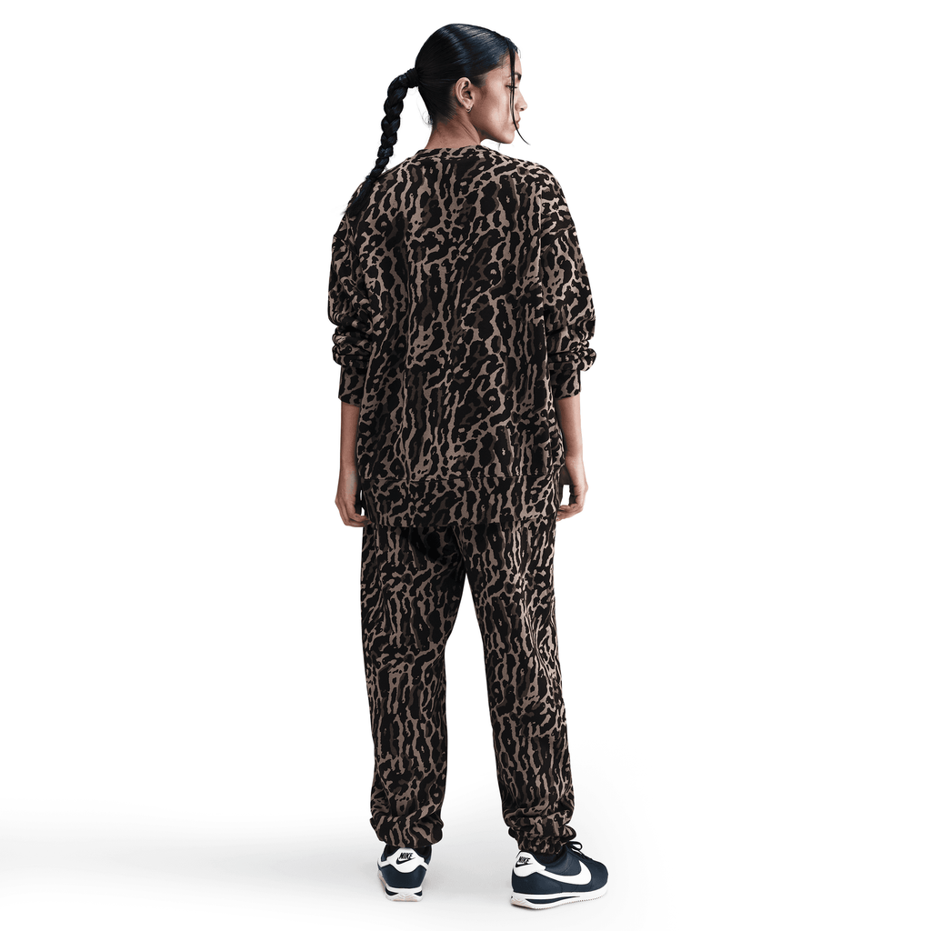 Women's Nike Sportswear Phoenix Fleece Oversized Printed Crew-Neck Sweatshirt