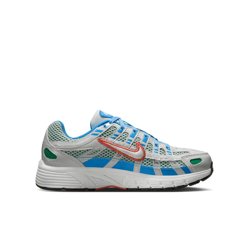 Big Kids' Nike P-6000 BG "White University Blue Stadium Green"