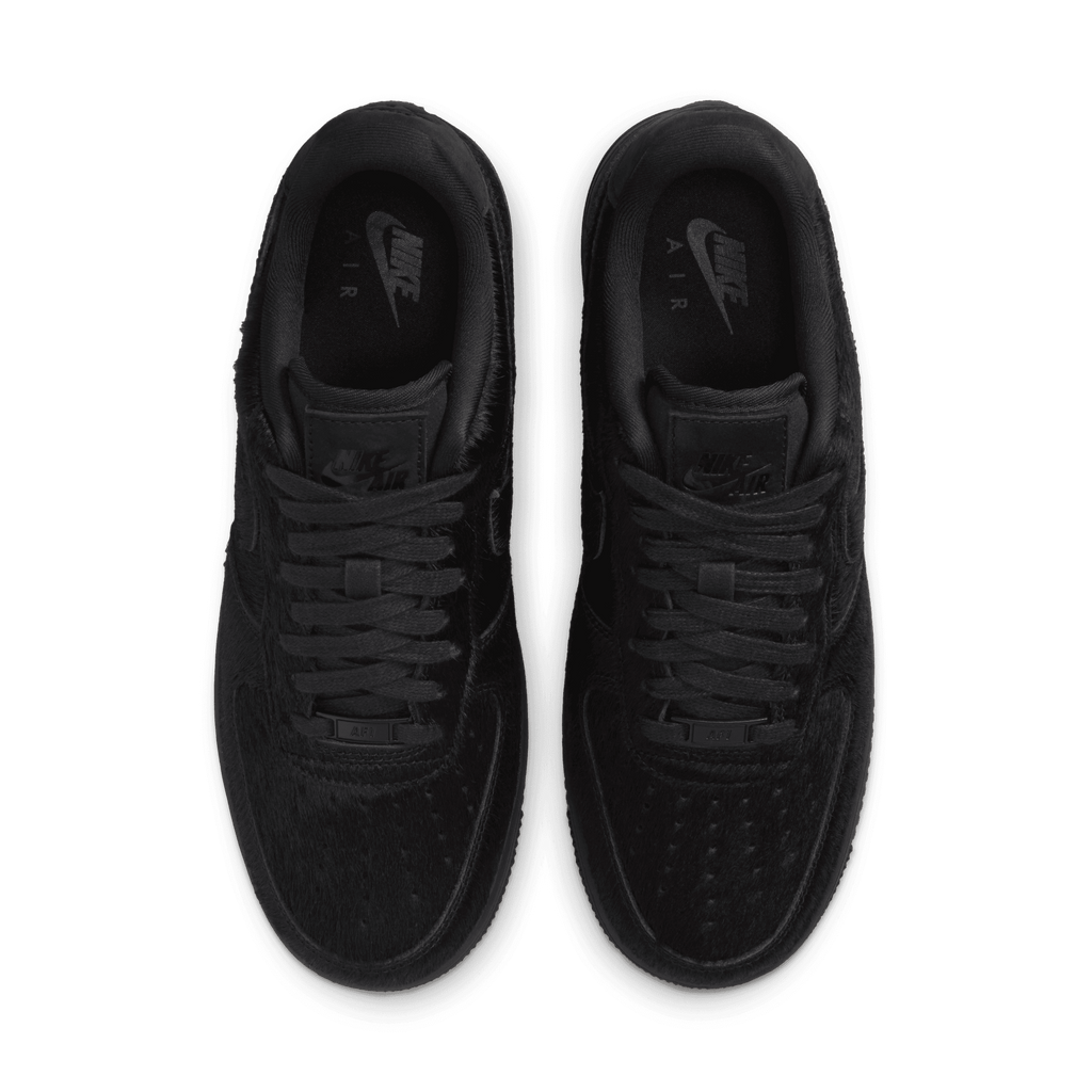 Women's Nike Air Force 1 '07 "Triple Black Pony Hair"