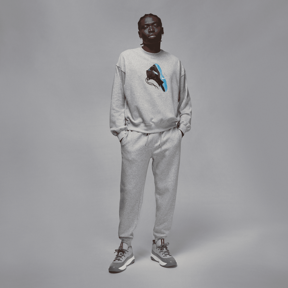 Men's Jordan AJ11 Brooklyn Fleece Crewneck Sweatshirt