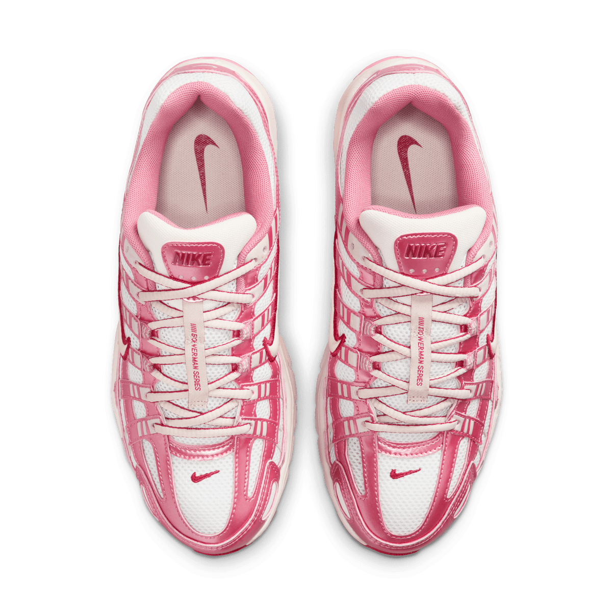 Women's Nike P-6000 "Summit White Slit Red"
