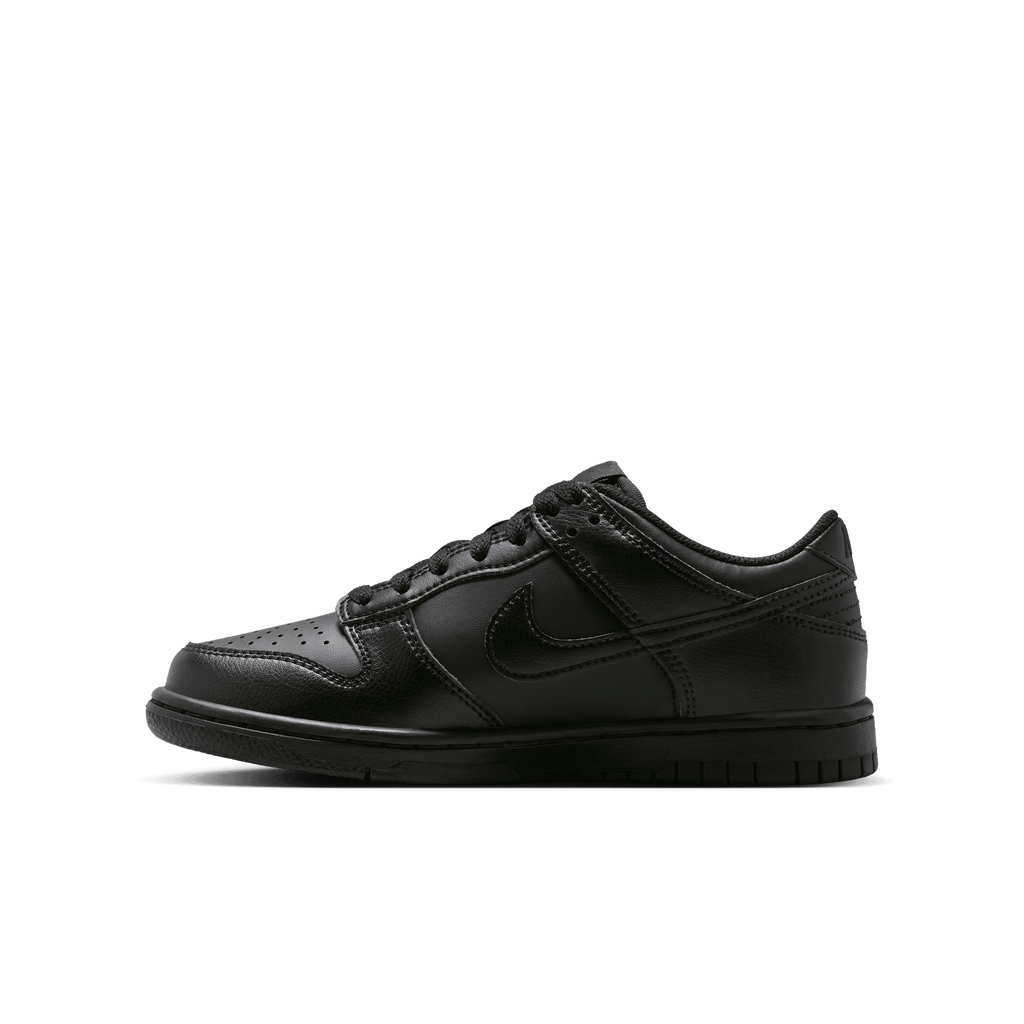Big Kids' Nike Dunk Low "Triple Black"