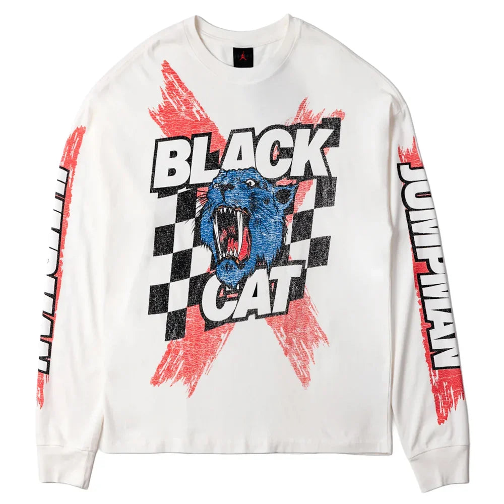 Men's Jordan Black Cat Long Sleeve Tee
