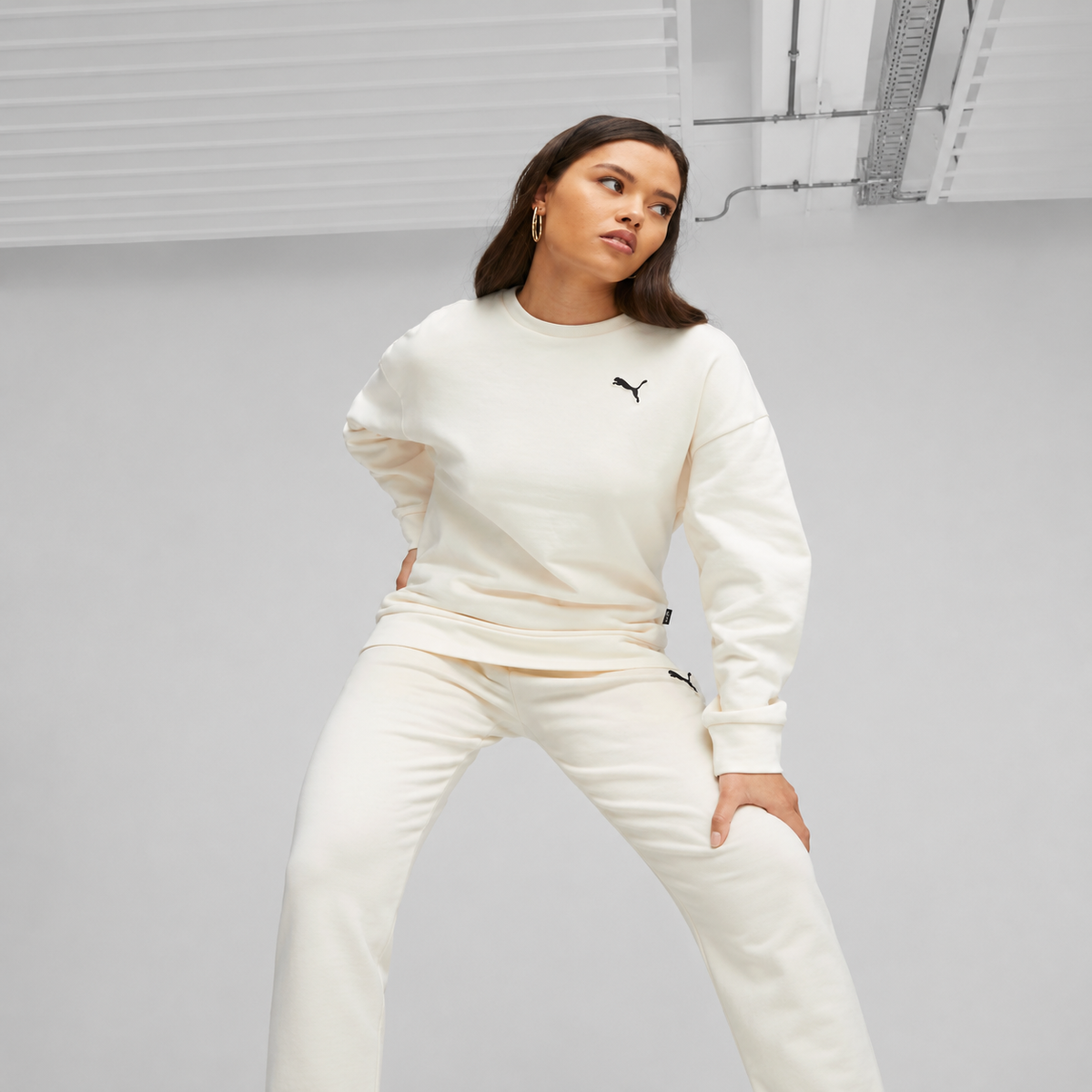Women's Puma Better Essentials Crew Neck Long Sleeve FL