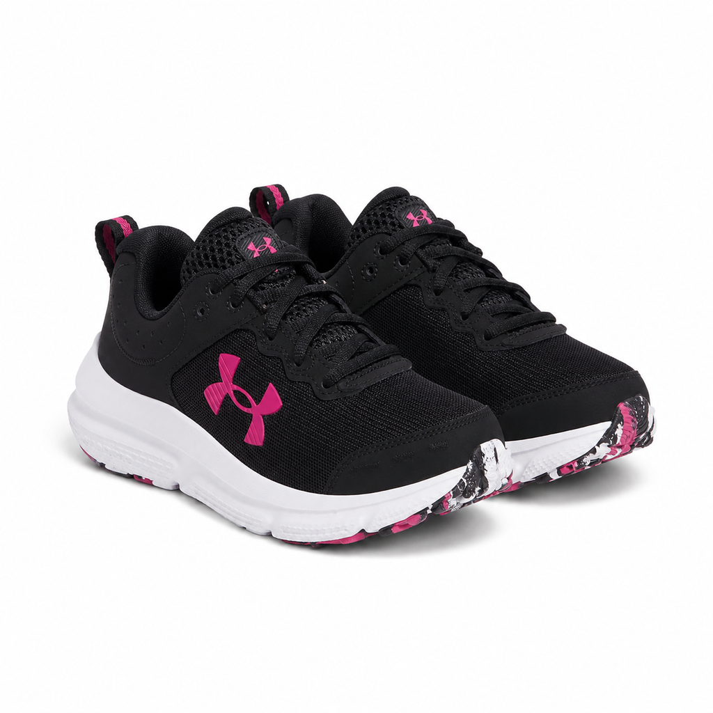 Women's Under Armour Charged Assert 10 Running Shoes "Black Grey"