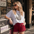 Women's TCI Maroon Shorts (GLD)