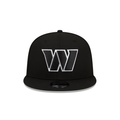 Washington Commanders New Era 9Fifty Basic Black and White Snapback