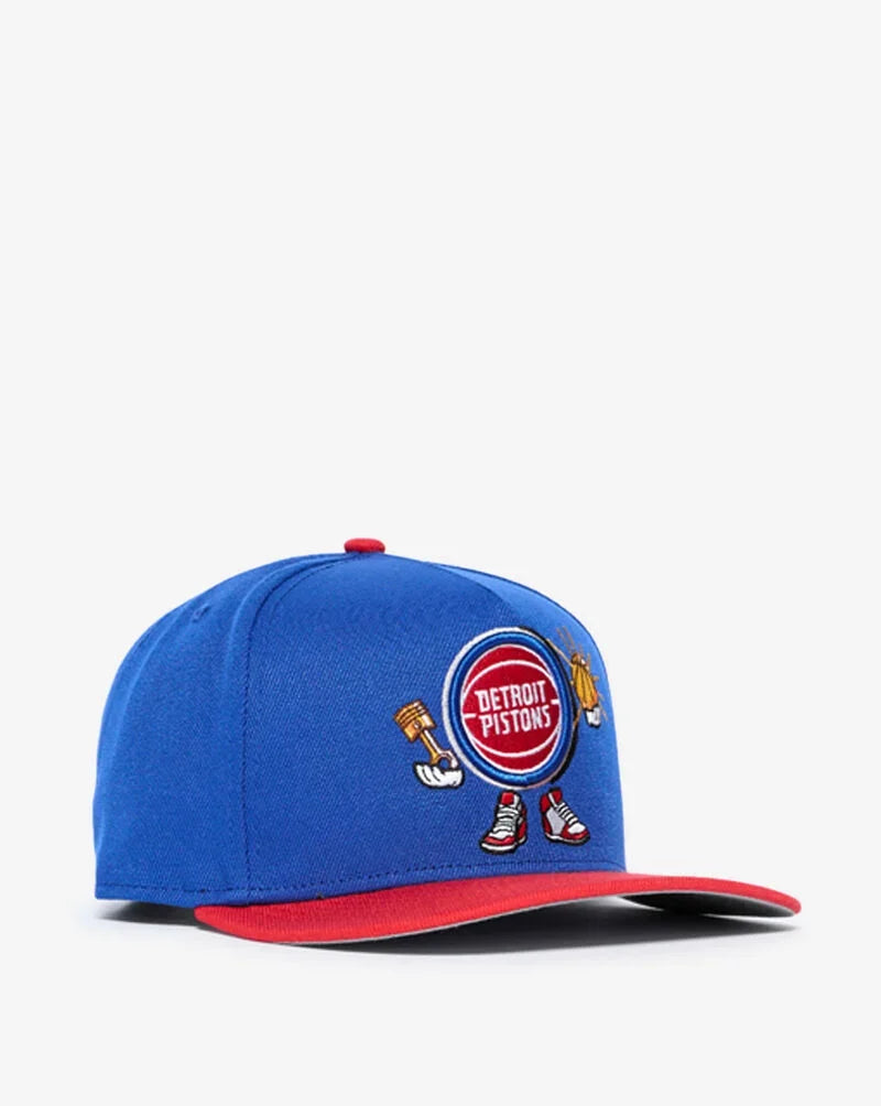 New Era NBA 9Fifty Detroit Pistons Cartoon A-Frame Snapback Hat